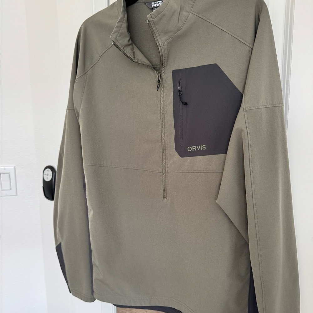 Mens Orvis PRO LT Softshell Pullover - Picture 2 of 4